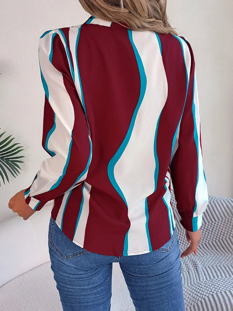 Brodie® | Casual Golf Stripe Blouse