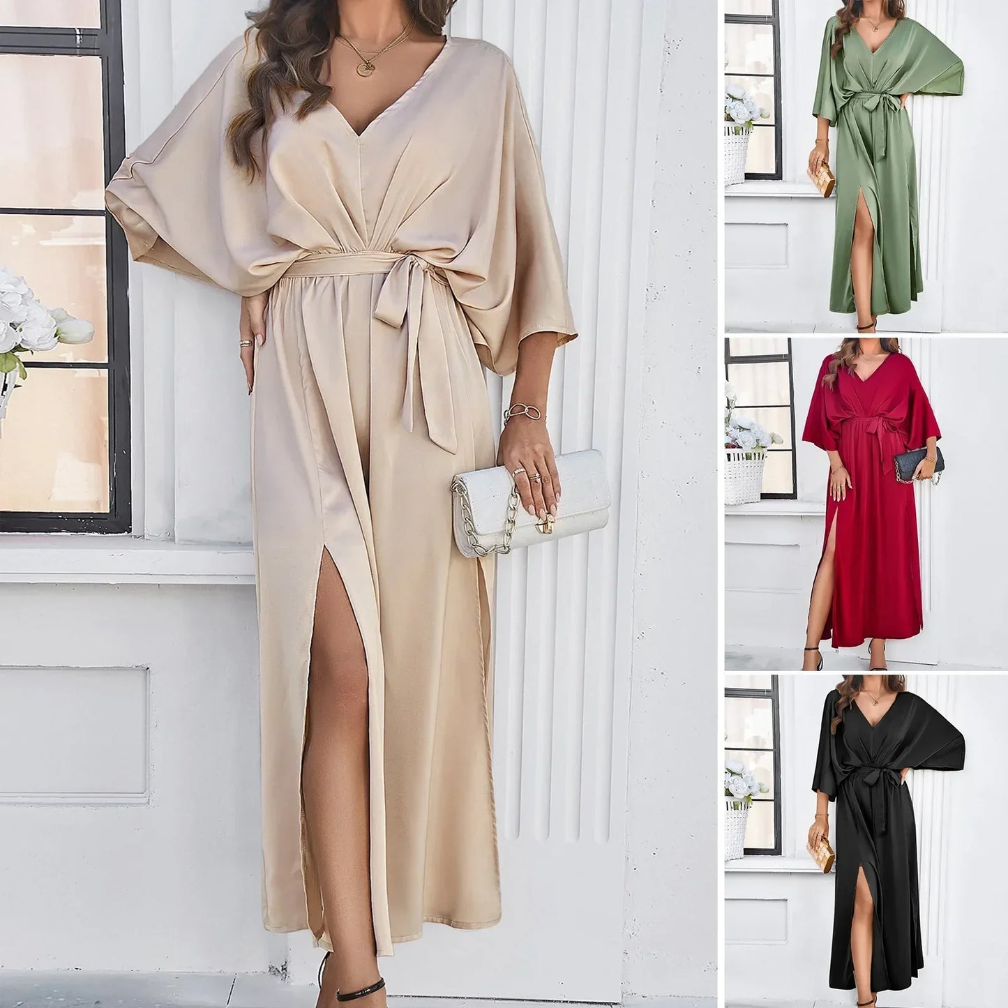 Concordia® | V-Neck Dress In A Loose Fit