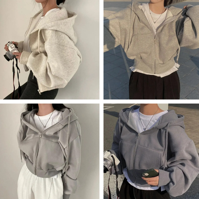 Claudia | Plus Size Women's Zip Up Hoodie