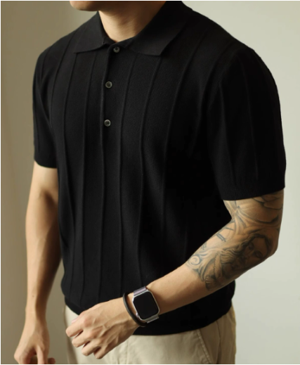 Eugene | Stylish V-Neck Polo Shirt for Men