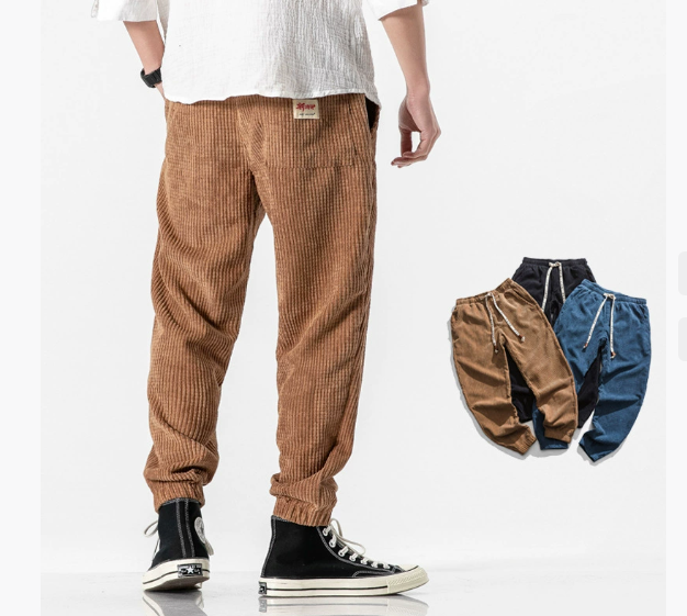 Jason | Corduroy Utility Cargos for Men
