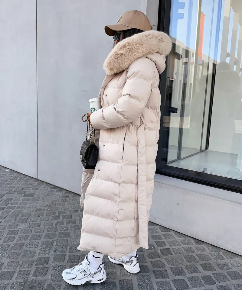 Carmen® | Chic women's winter coat with fur collar