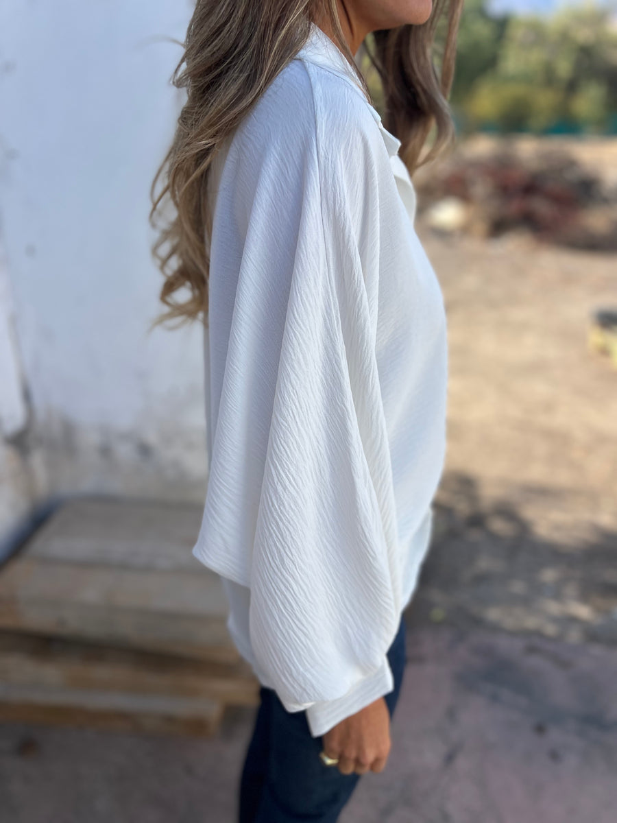 Cassandra® | Long blouse with buttons