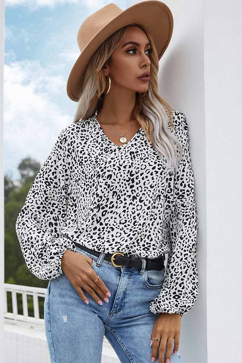 Carmen® | Floral print shirt with gathered cuffs