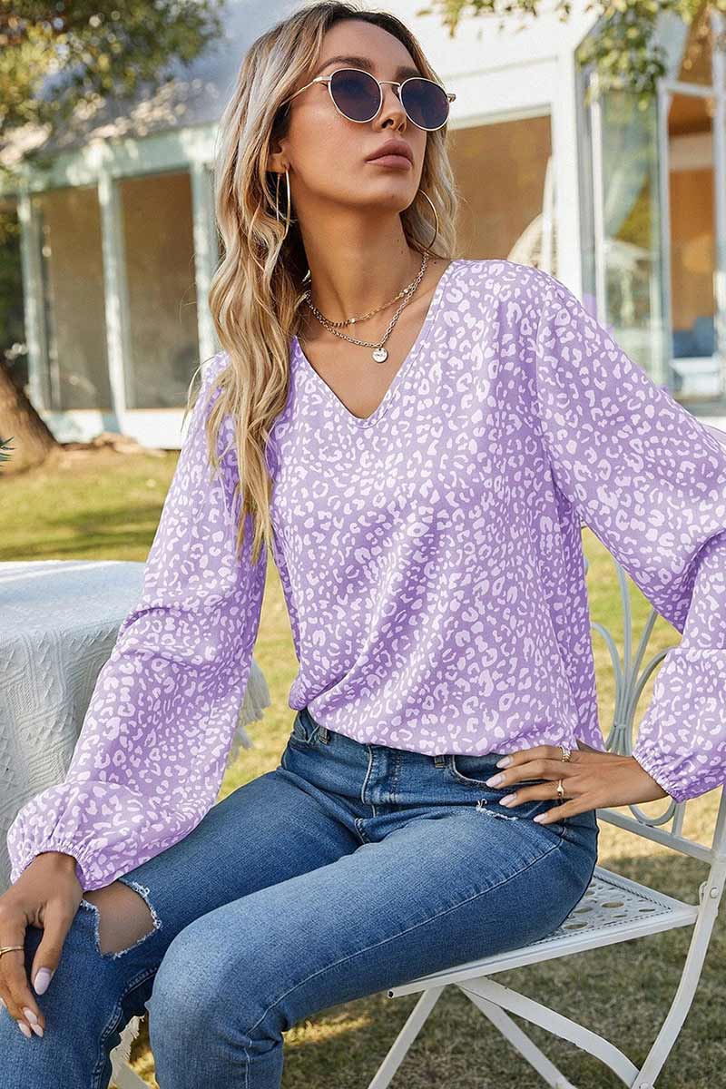 Carmen® | Floral print shirt with gathered cuffs