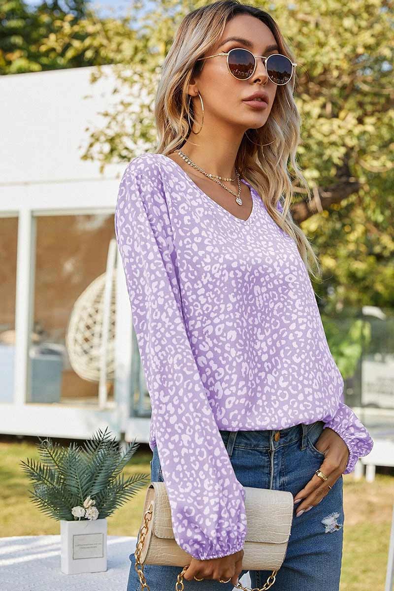 Carmen® | Floral print shirt with gathered cuffs