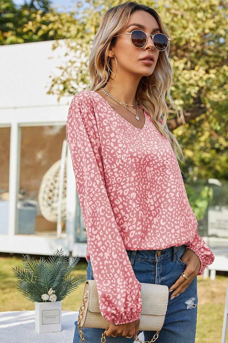 Carmen® | Floral print shirt with gathered cuffs
