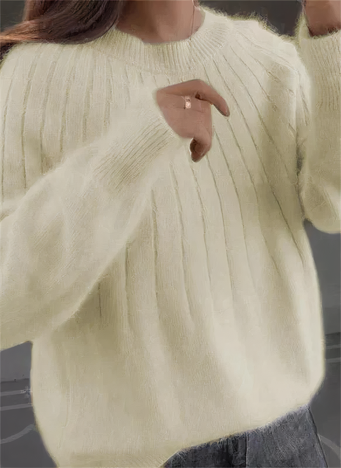 Eleanor® | Fluffy knitted sweater
