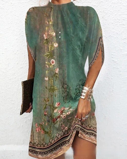 Assunta® | Fashionable Batwing Sleeve Dress
