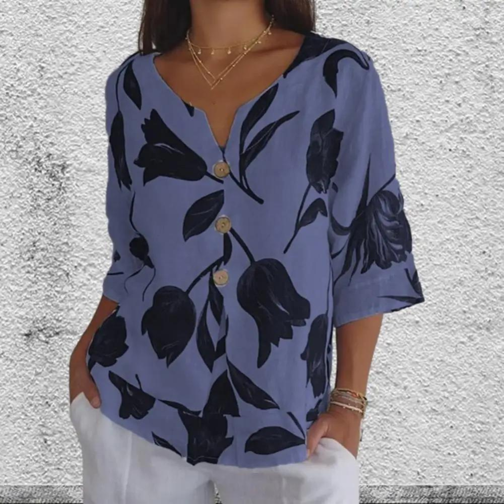 Broggie® | Stylish Printed Soft Blouse