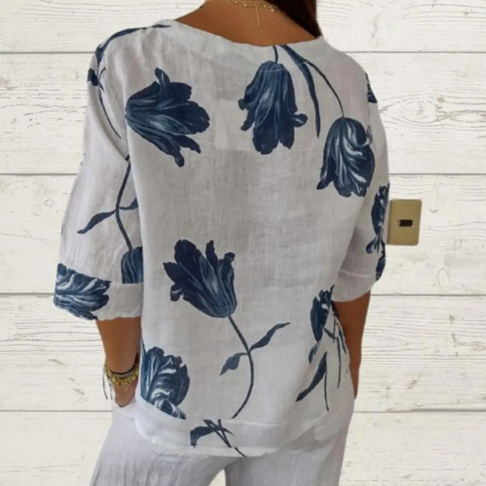 Broggie® | Stylish Printed Soft Blouse
