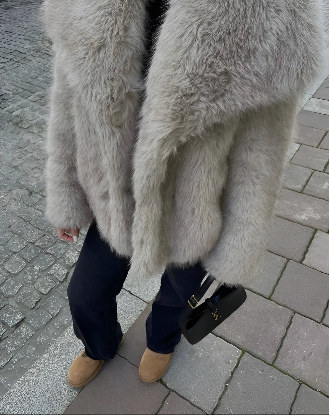 Celestina | Fur coat with lapel collar