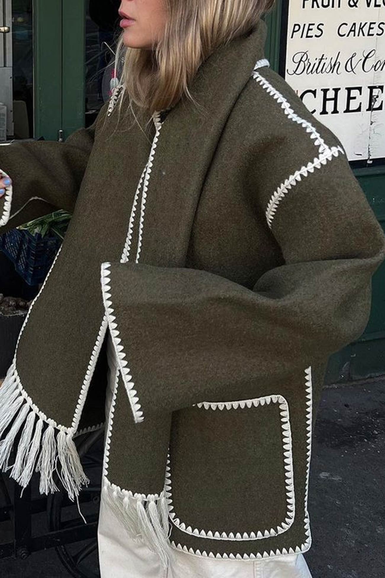 Doris® | Fringed hem with shawl coat