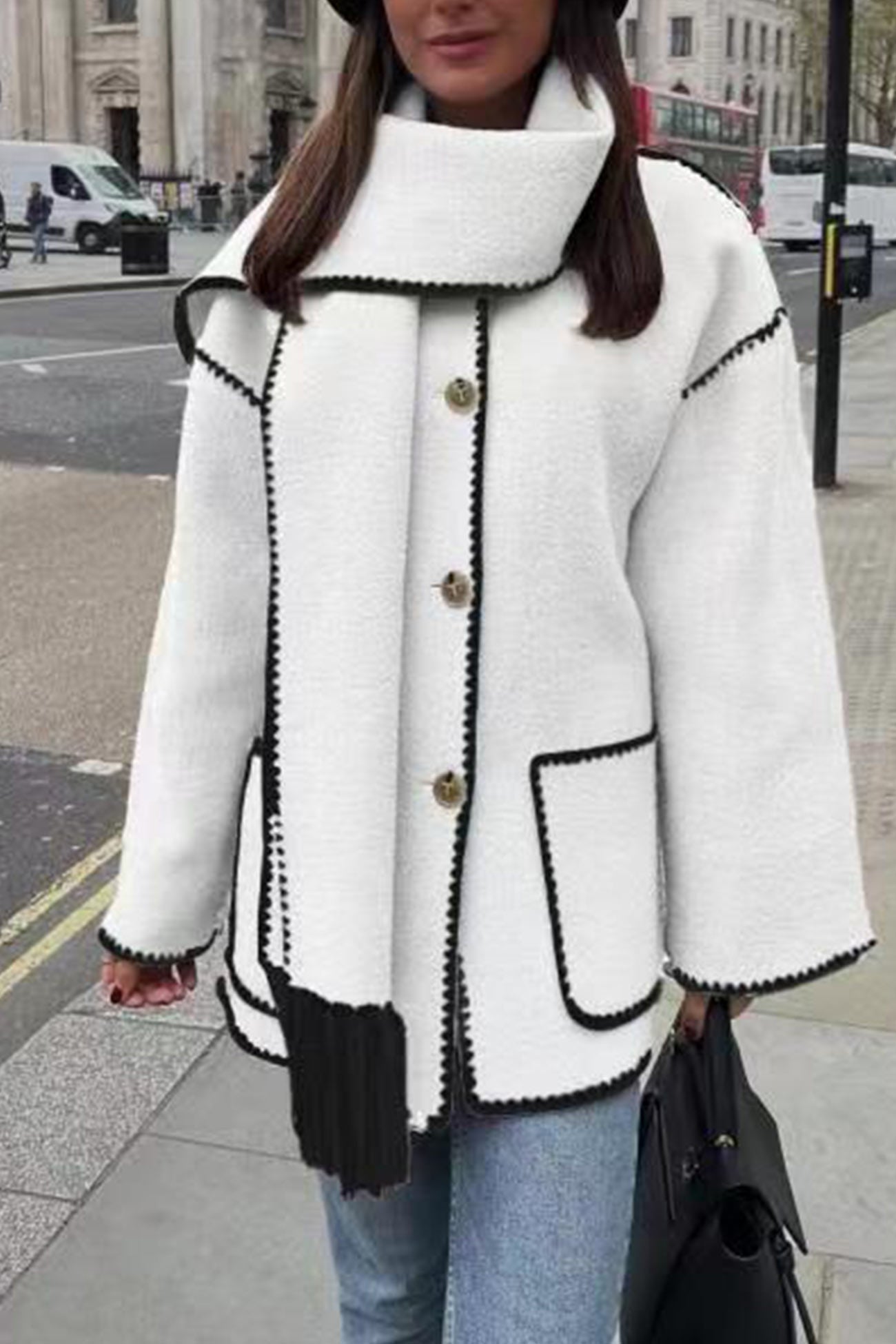 Doris® | Fringed hem with shawl coat