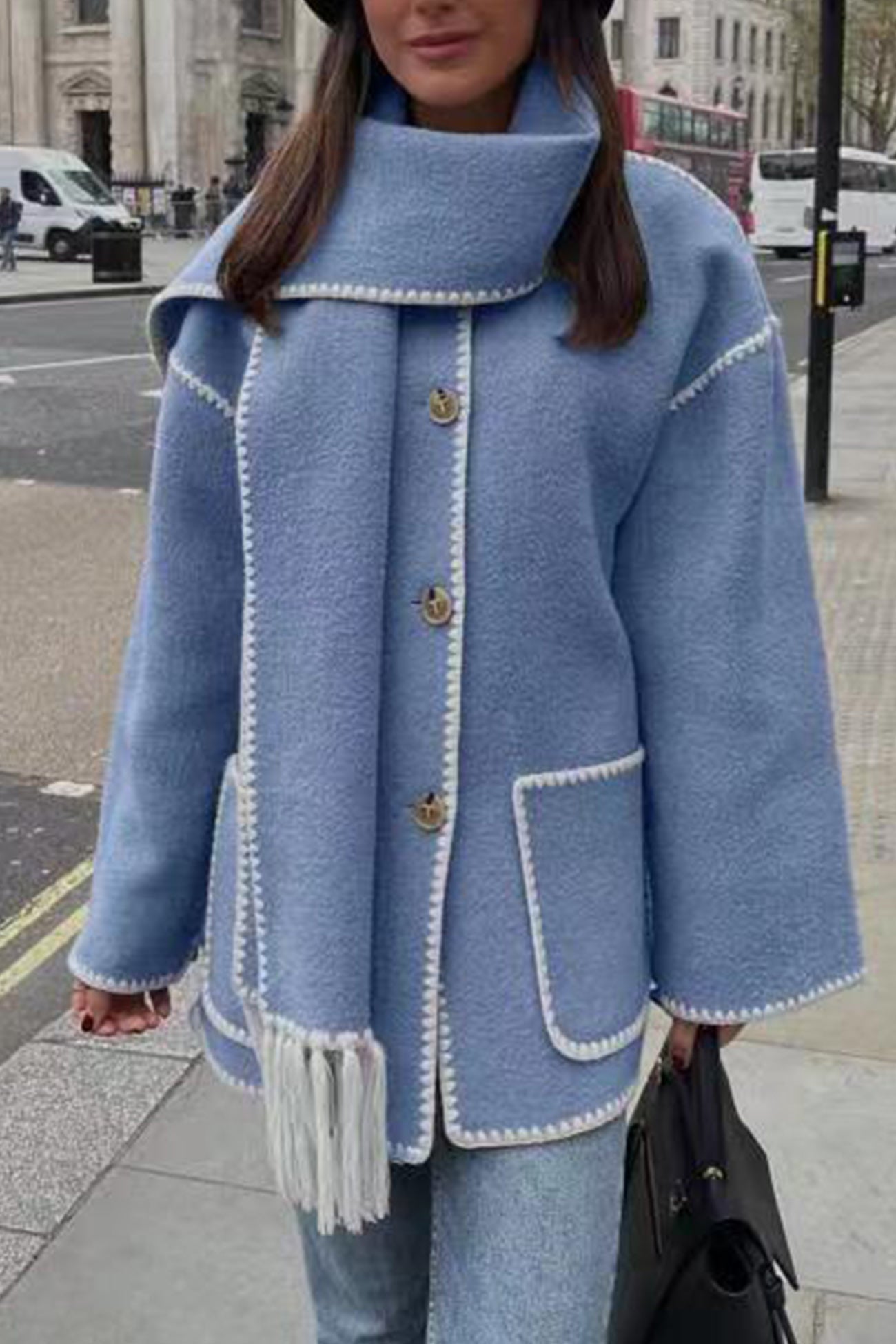 Doris® | Fringed hem with shawl coat