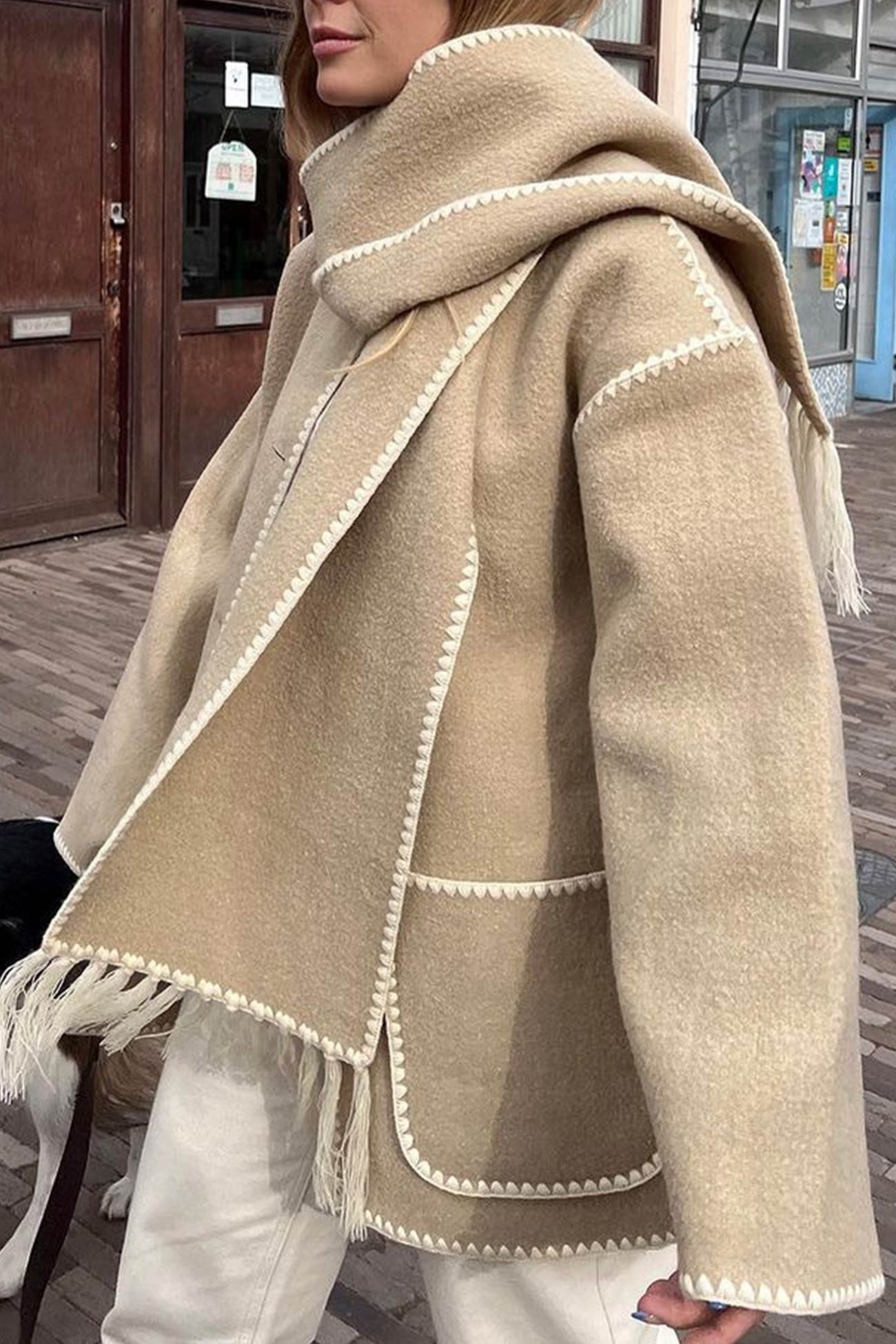 Doris® | Fringed hem with shawl coat