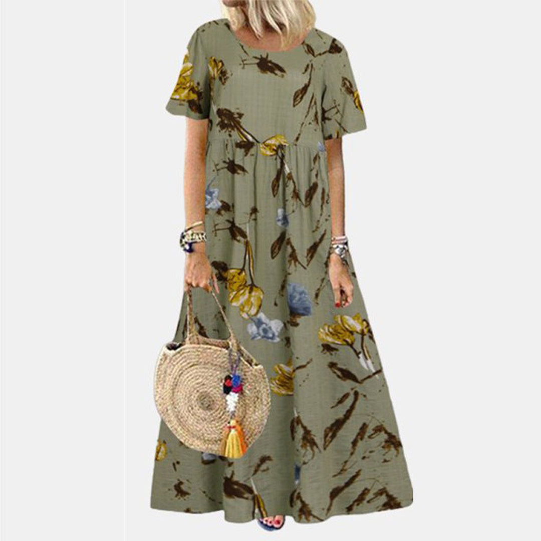Denise | Elegant A-line Maxi Dress with Pockets