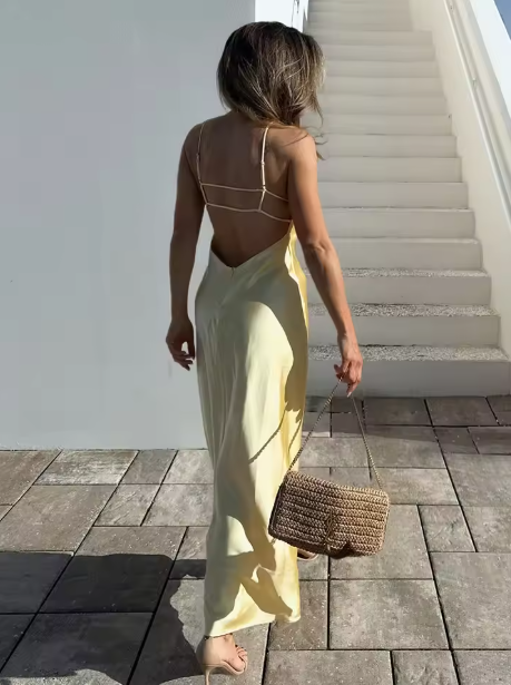 Anna | Elegant Spaghetti Strap Dress for Women