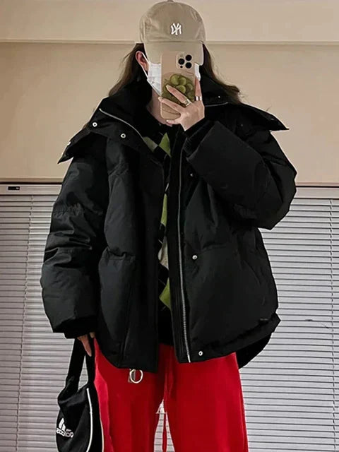 Bernarda | Warmly padded winter parka jacket with hood