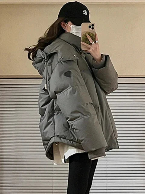 Bernarda | Warmly padded winter parka jacket with hood