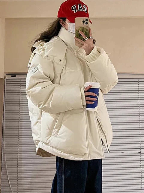 Bernarda | Warmly padded winter parka jacket with hood