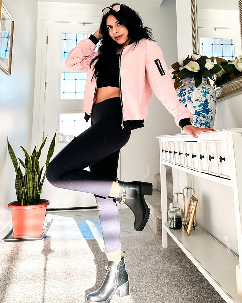 Rose | Women's Lightweight Zip-Front Bomber Jacket