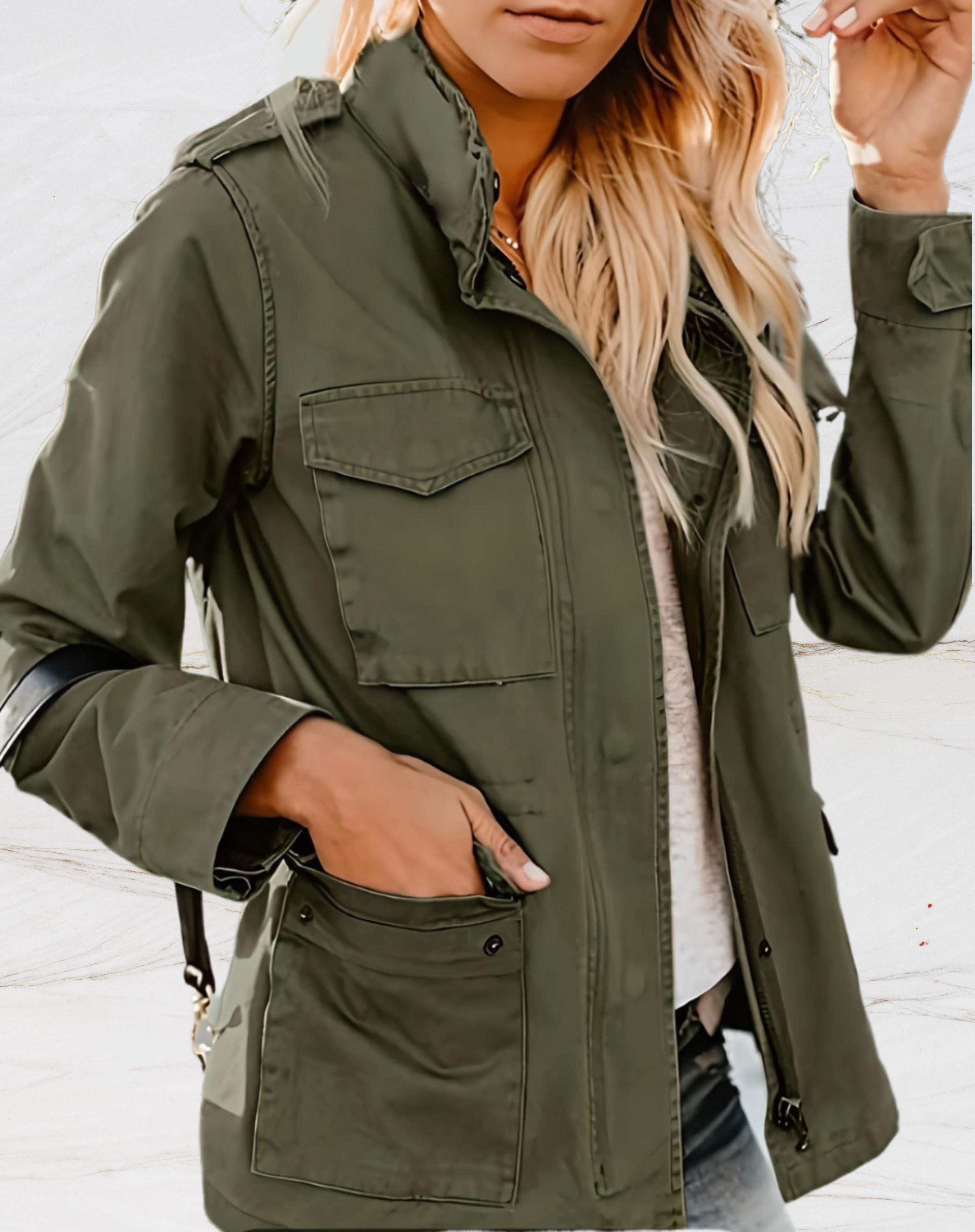 Sheryl | Women's Button-Down Utility Jacket