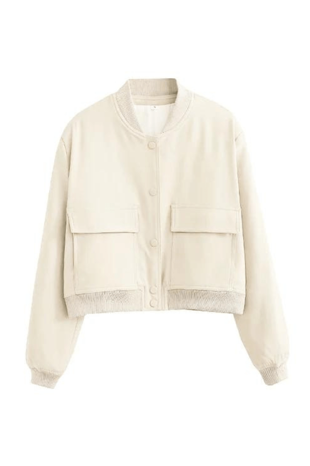 Donna | Women's Cropped Button-Down Bomber Jacket