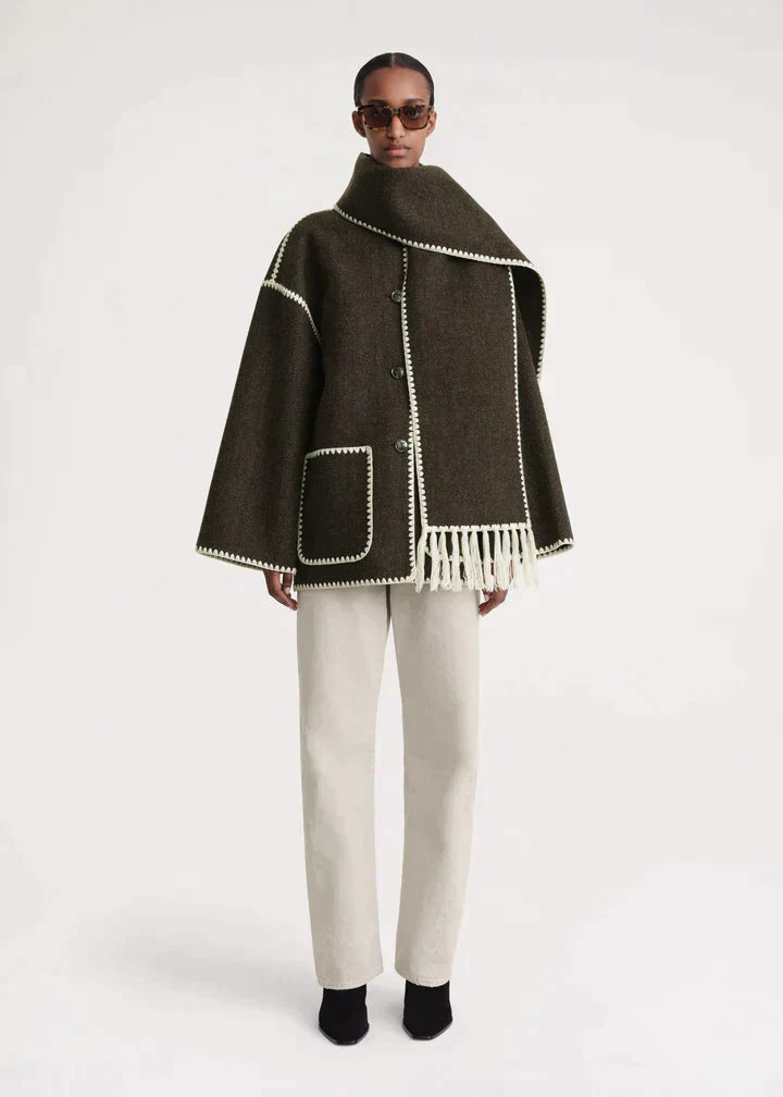 Brigitte® | Luxury jacket with scarf