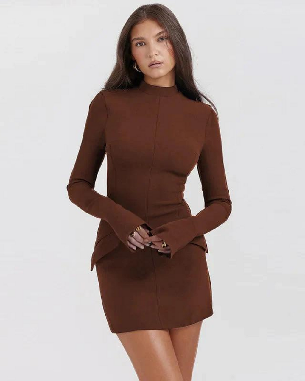 Clara® | Elegant full sleeve cargo dress