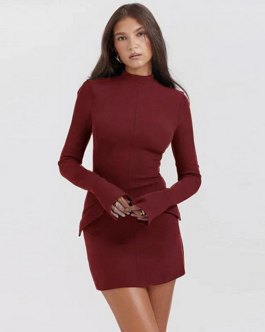 Clara® | Elegant full sleeve cargo dress