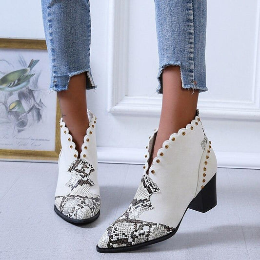 Diana® | Cowboy ankle boots with studs