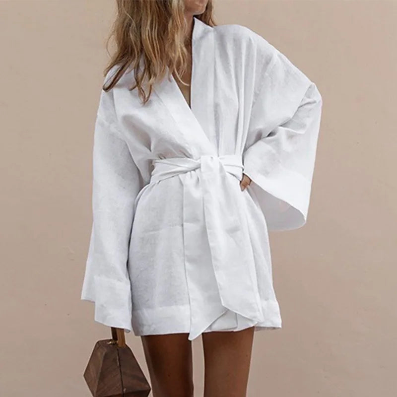 Cornelia® | Kimono Style V-Neck Summer Dress