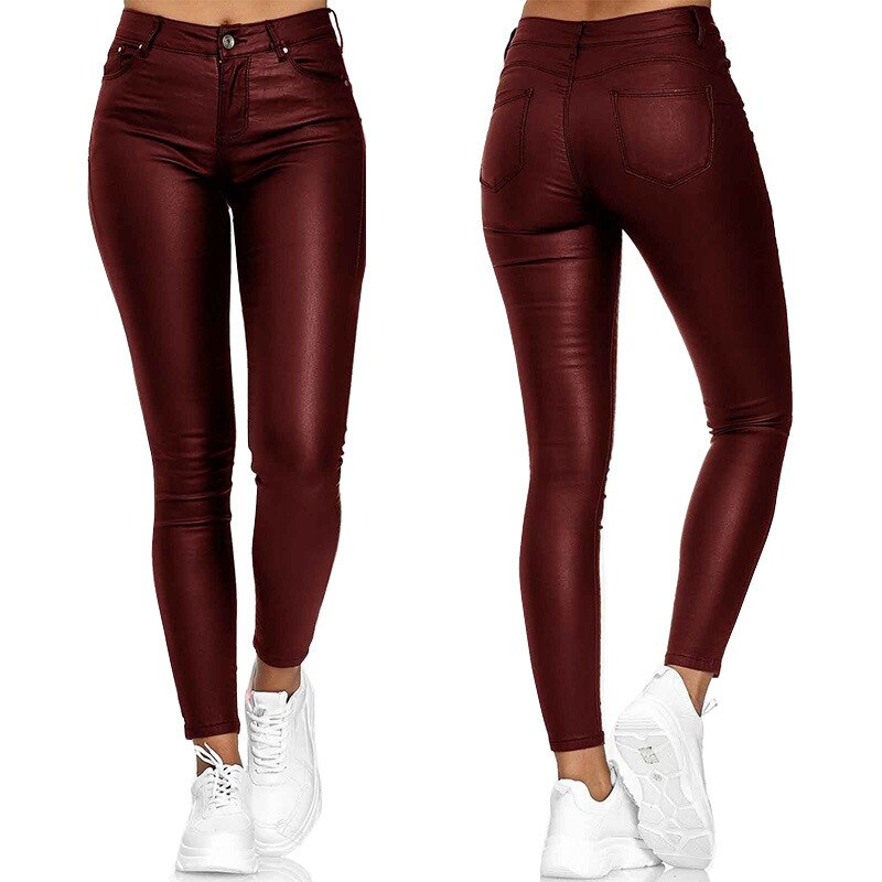 Diana® | Stretch Trousers In Leather Look