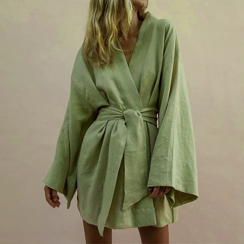 Cornelia® | Kimono Style V-Neck Summer Dress