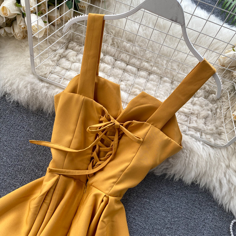 Concepción® | Yellow Sleeveless Cocktail Dress