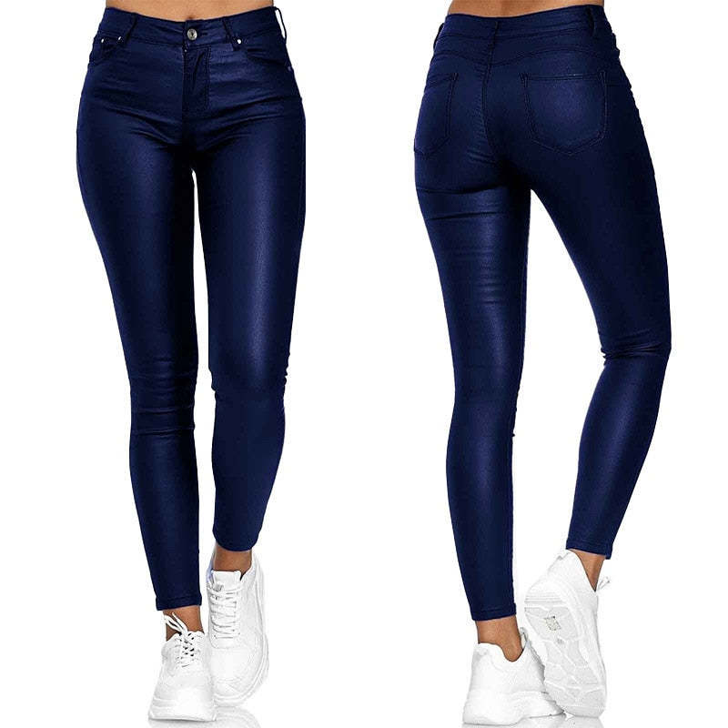Diana® | Stretch Trousers In Leather Look