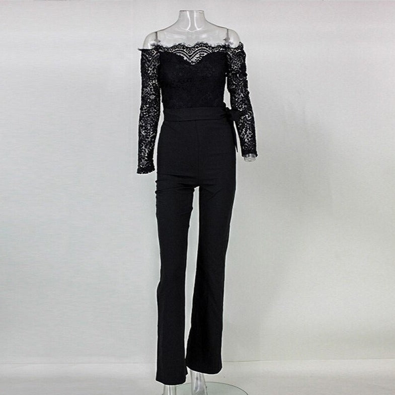 Angelines® | Jumpsuit With Long Sleeves And Lace
