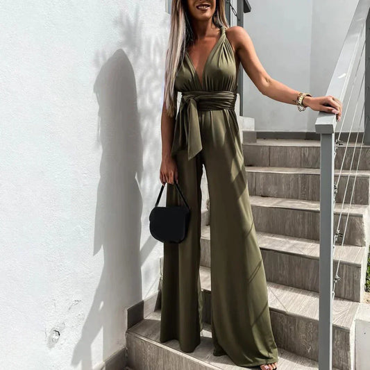 Dafne® | Summery jumpsuit with wide trousers