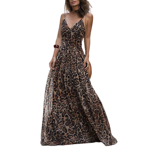 Cristina® | Long beach dress made of chiffon Perla