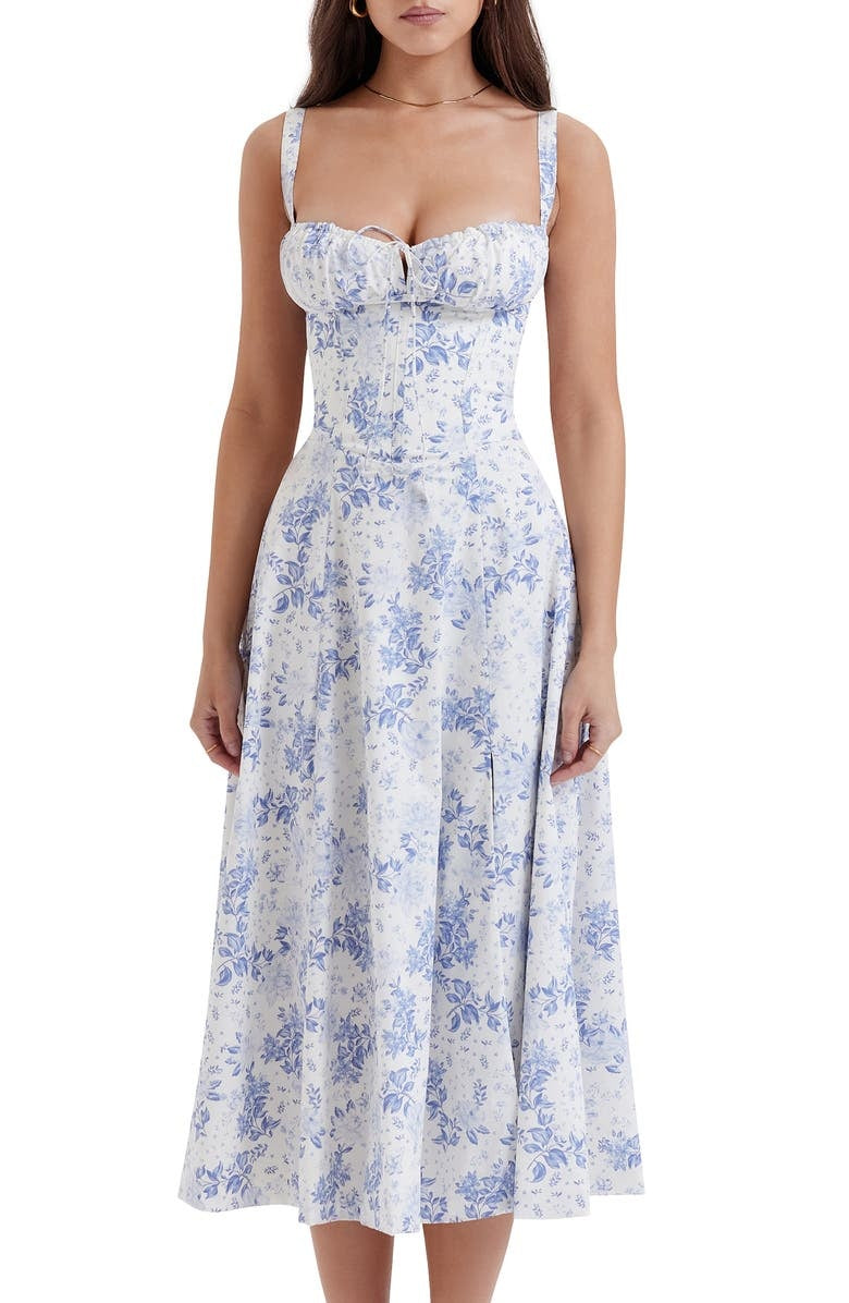 Sally | Spring Dress - Floral Print Party Dress