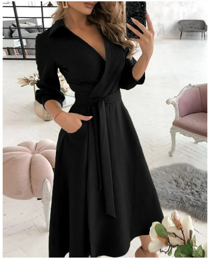Alba® | Women's wrap dress with straps