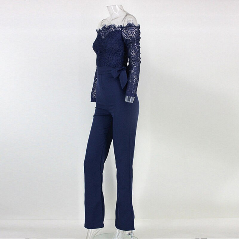 Angelines® | Jumpsuit With Long Sleeves And Lace
