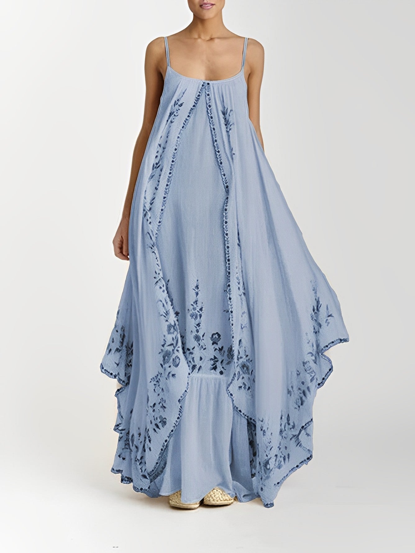 Aranza® | Long Bohemian Print Summer Dress
