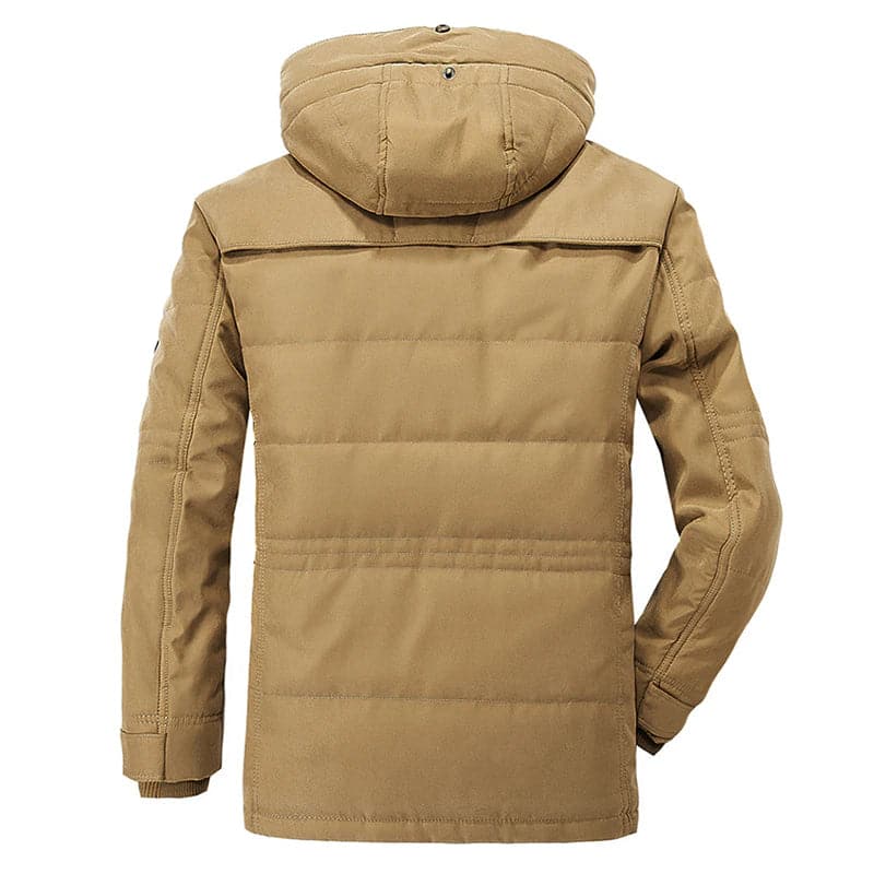 James | Men's Hooded Mid-Length Parka Jacket