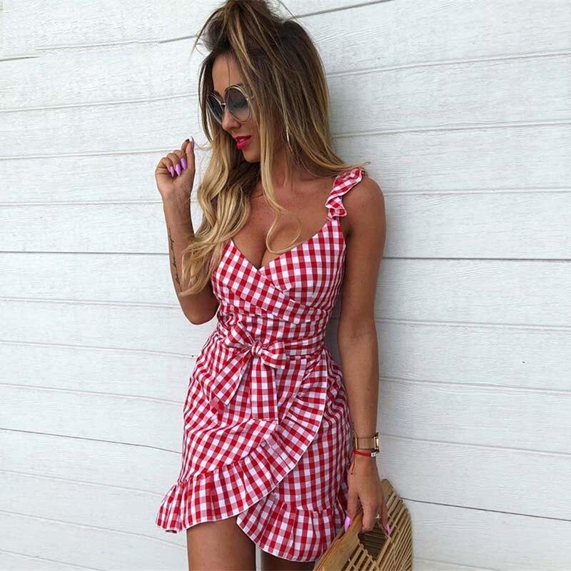 Angela® | Small checked dress