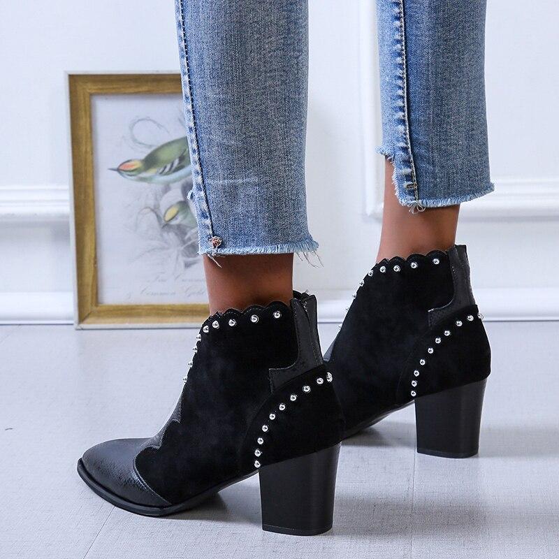 Diana® | Cowboy ankle boots with studs