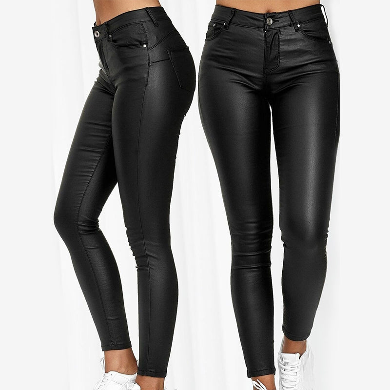 Diana® | Stretch Trousers In Leather Look