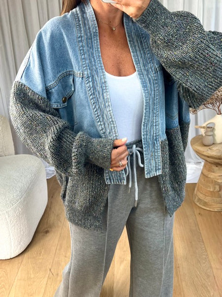 Cora® | Denim jacket sweater