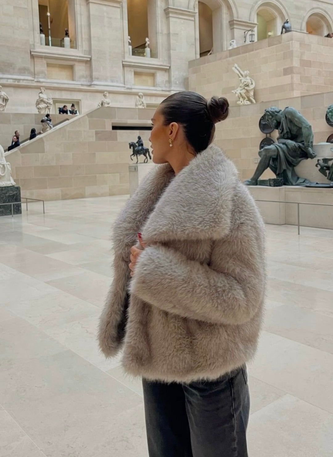 Celestina | Fur coat with lapel collar